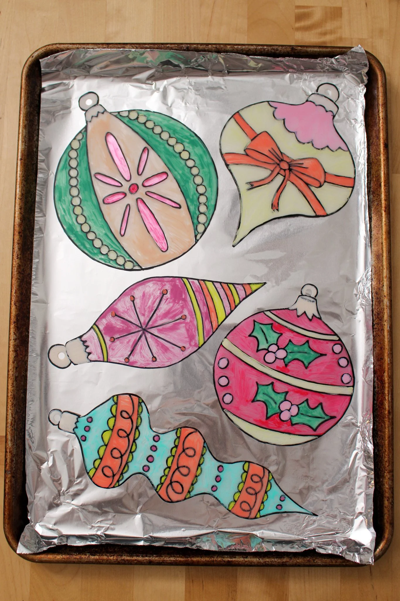shrinky dinks ornament gift tags (& printable template